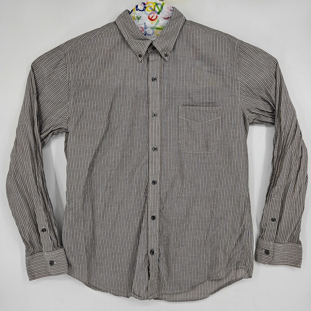 Vince Shirt Mens Extra Large Button Up Casual Preppy‎ Long Sleeve Striped